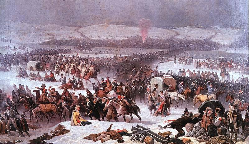 January Suchodolski The Grande Armee Crossing the Berezina. Norge oil painting art
